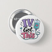 Grappige Verpleegster IV Ik Heb Deze Knop Ronde Button 5,7 Cm (Voorkant /achterkant)