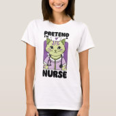 Grappige Verpleegster kat T-shirt (Voorkant)