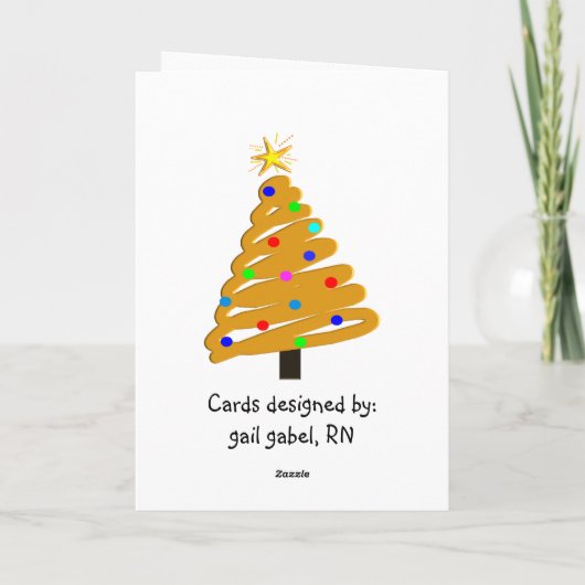 Grappige Verpleegster Kerst Kaarten (Achterkant)