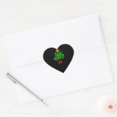Grappige Verpleegster Kerstboom Stethoscoop Gif Hart Sticker (Envelop)