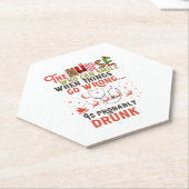 Grappige Verpleegster Kerstmis Pun Quote Hilarisch Kartonnen Onderzetters (Schuin)