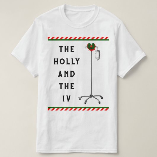 Grappige verpleegster Kerstmis T-shirt (Design voorkant)