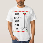 Grappige verpleegster Kerstmis T-shirt (Voorkant)
