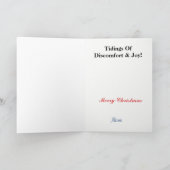 Grappige verpleegster met naaldje kerst Kaart (Binnen)