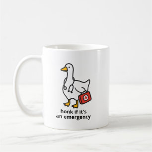 Grappige verpleegster mok, Dwaze gans verpleegster Koffiemok