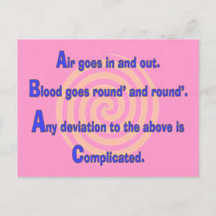 Grappige Verpleegster of de AdemhalingsGiften van Briefkaart