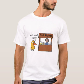 Grappige verpleegster oproep lichten en Xanax shif T-shirt