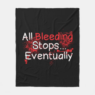 Grappige verpleegster Paramedische Bloeding stopt  Fleece Deken