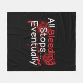 Grappige verpleegster Paramedische Bloeding stopt  Fleece Deken (Voorkant (Horizontaal))