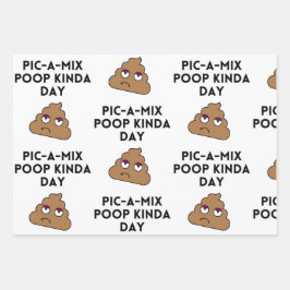 Grappige verpleegster poep inpakpapier vel