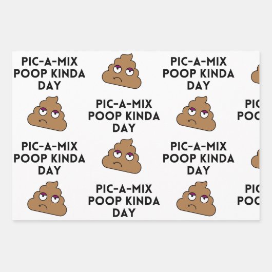 Grappige verpleegster poep inpakpapier vel (Voorkant)