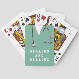 Grappige verpleegster pokerkaarten