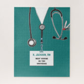 Grappige verpleegster puzzel legpuzzel (Verticaal)