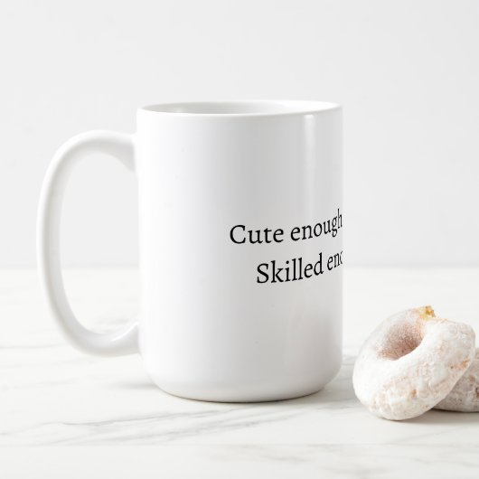 Grappige verpleegster quote mok (Met donut)