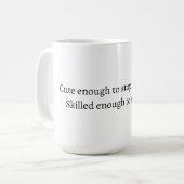 Grappige verpleegster quote mok (Voorkant links)