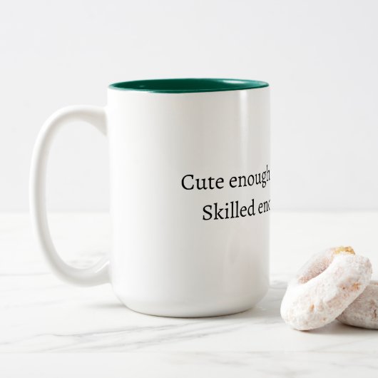 Grappige verpleegster quote mok (Met donut)