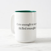 Grappige verpleegster quote mok (Voorkant links)
