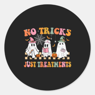 Grappige verpleegster spook voor Scrub Life & Verp Ronde Sticker