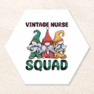 Grappige verpleegster Squad Verpleegkabouters Kartonnen Onderzetters