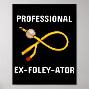 Grappige Verpleegster Urologie Crew Katheter Grap Poster