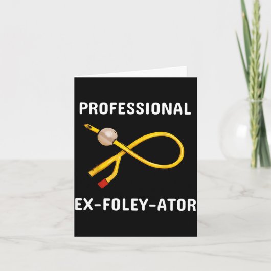 Grappige verpleegster urologie crew T- katheter gr Kaart (Voorkant)