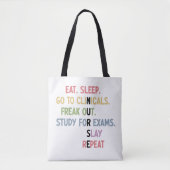 Grappige verpleegsterschool student Toekomstige ve Tote Bag (Voorkant)