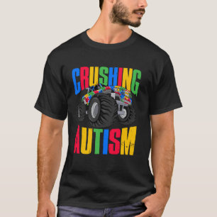 Grappige verpletterende autisme bewustzijn monster t-shirt