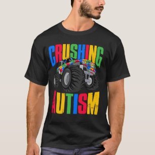 Grappige Verpletterende Autisme Bewustzijn Monster T-shirt