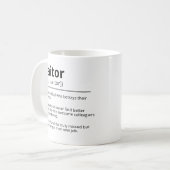 Grappige verrader  gepersonaliseerde afscheid mok- koffiemok (Voorkant links)