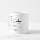 Grappige verrader gepersonaliseerde afscheid mok- koffiemok (Voorkant links)