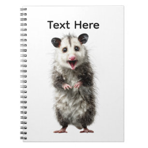 Grappige Verraste Geschokte Opossum Notitieboek