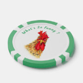 Grappige Verraste Rooster Poker Chips - Aangepaste (Enkel)