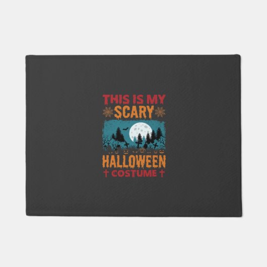 Grappige Verschrikkelijke Halloween Kostuum Kerkho Deurmat (Voorkant)