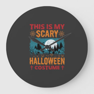 Grappige Verschrikkelijke Halloween Kostuum Kerkho Grote Klok