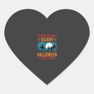 Grappige Verschrikkelijke Halloween Kostuum Kerkho Hart Sticker