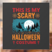 Grappige Verschrikkelijke Halloween Kostuum Kerkho Raamsticker (Vel 2)