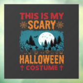 Grappige Verschrikkelijke Halloween Kostuum Kerkho Raamsticker (Vel 3)