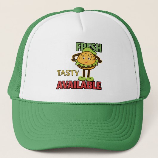 Grappige verse burger trucker pet (Voorkant)