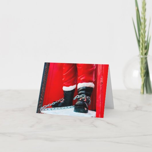 Grappige vertraagde kerstkaart feestdagen kaart (Voorkant)