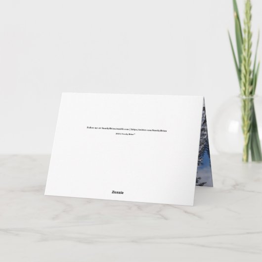 Grappige vertraagde kerstkaart kaart (Achterkant)