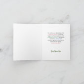 Grappige vertraagde Kerstmis Grappig citaat Retro  Feestdagen Kaart (Binnen)