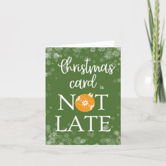 Grappige Vertraagde Kerstmis Vintage Retro Typogra Feestdagen Kaart