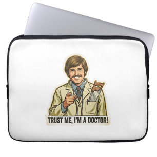 Grappige Vertrouw Me Ik Ben Een Dokter Handzaag Za Laptop Sleeve