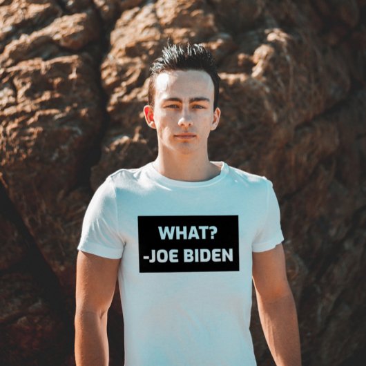 GRAPPIGE VERWARDE JOE BIDEN T-SHIRTS "WAT"?