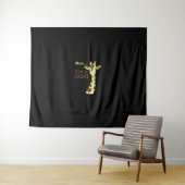 Grappige Verwarrende Giraffe Loet Ik ben Een Geit Wandkleed (In Situ (horizontaal))