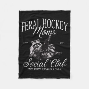 Grappige verwilderde hockeymoeders social club was fleece deken