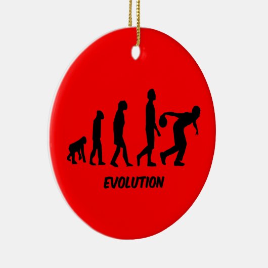 grappige verzameling evolutie keramisch ornament (Rechts)