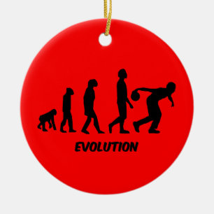 grappige verzameling evolutie keramisch ornament