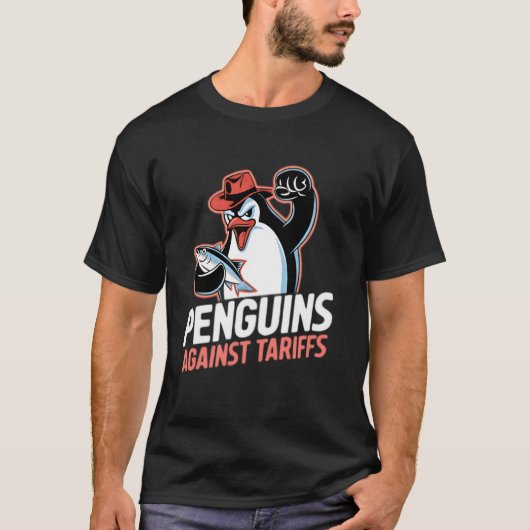 Grappige Verzet Pinguïn Activisme Protestbeweging T-shirt (Voorkant)
