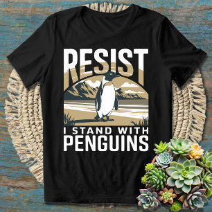 Grappige Verzet Pinguïn Activisme T-shirt
